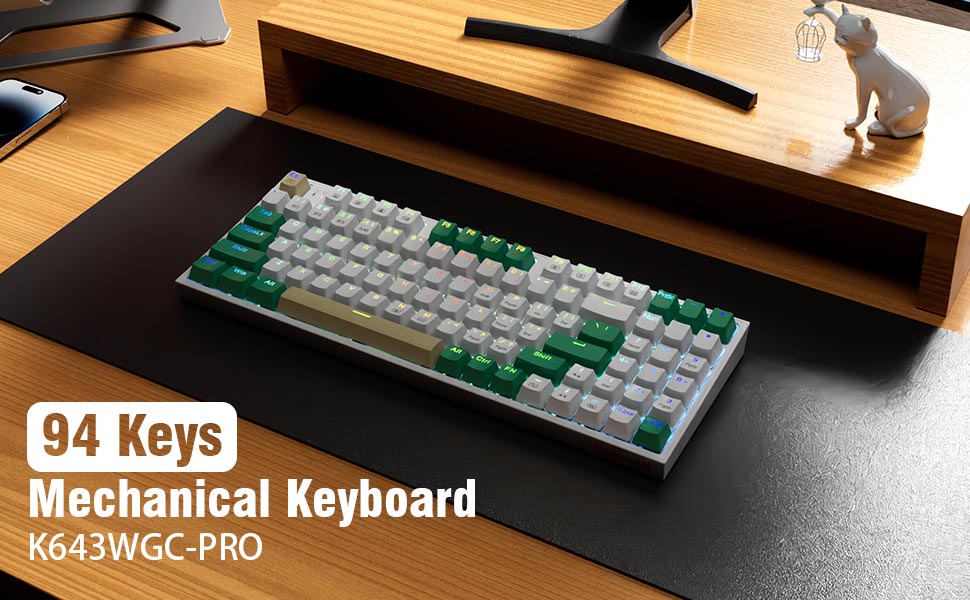 94 Keys Mechanical Keyboard. K643WGC-Pro