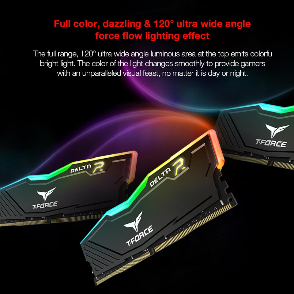 8€99 sur Mémoire RAM Team Group Delta RGB TF4D416G3200HC16FDC01 16Go (2 x  8Go) DDR4 3200MHz CL16 Blanc - Mémoire RAM - Achat & prix