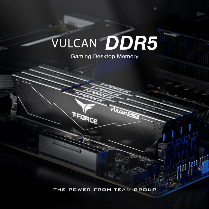 VULCAN DDR5 Gaming Desktop Memory. THE POWER FROM TEAM GROUP
