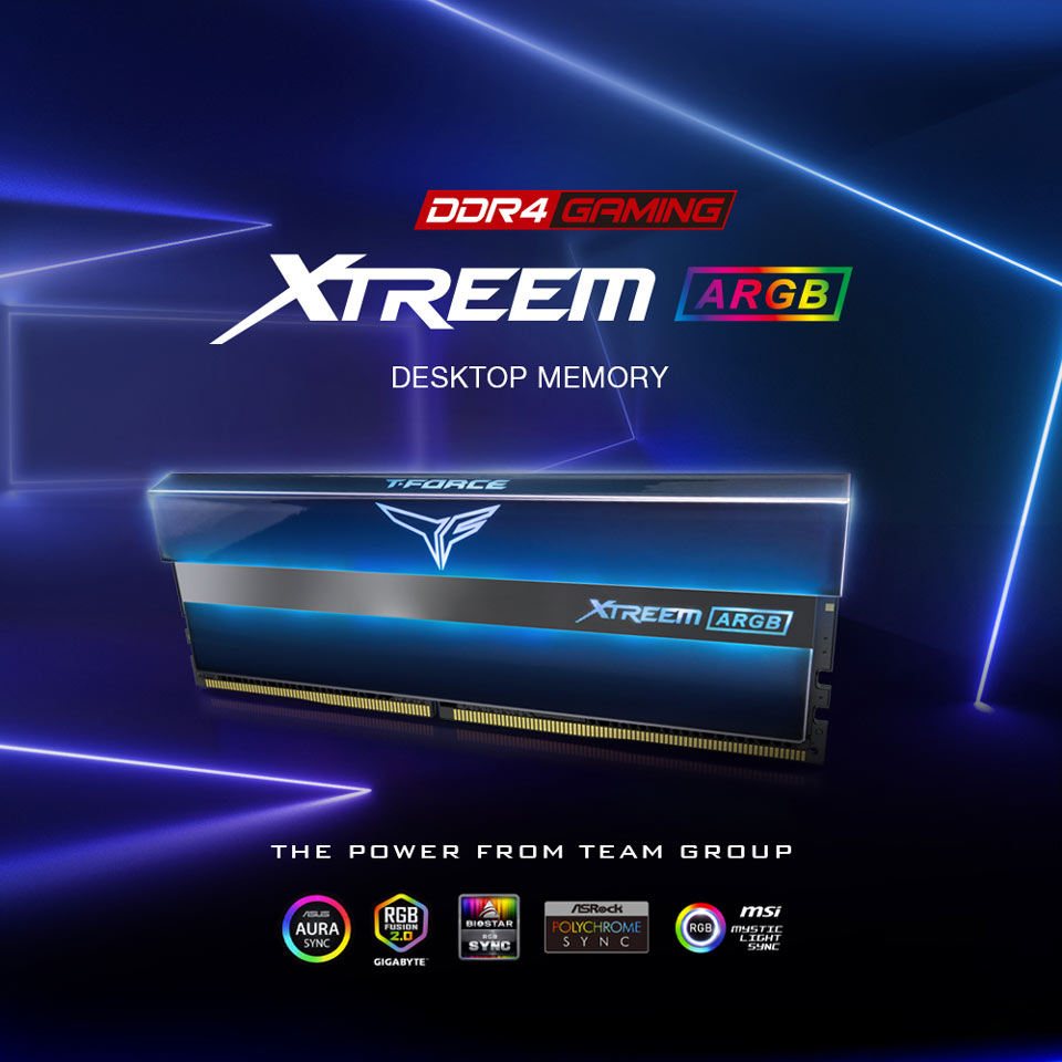 XTREEM ARGB DDR4 Gaming Desktop Memory