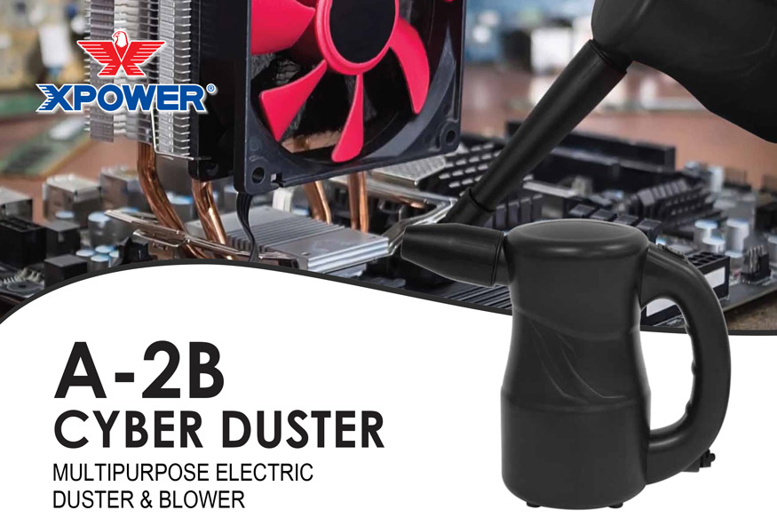XPOWER A-2S Cyber Duster Multi-Purpose Powered Air Duster, Canned Air  Replacement, Blower, Dryer and Air Pump - Black A-2S-Black - The Home Depot