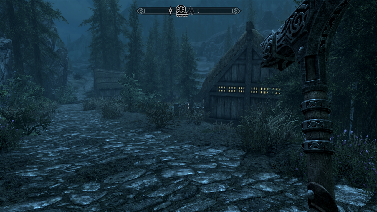 A screenshot from Skyrim