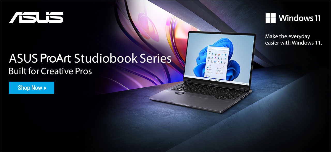 ASUS ProArt Studiobook Series. Build for Creative Pros. Shop Now