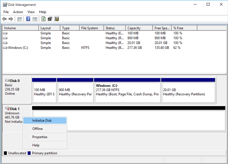 image about - how to initialize and format a newly installed secondary drive in windows 10