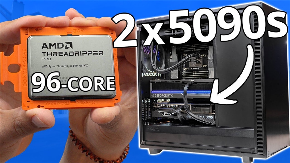 read more about watch: lets build a double 5090 threadripper pro workstation pc