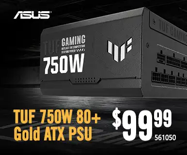 ASUS TUF 750W 80+ Gold ATX PSU - $99.99; SKU 561050