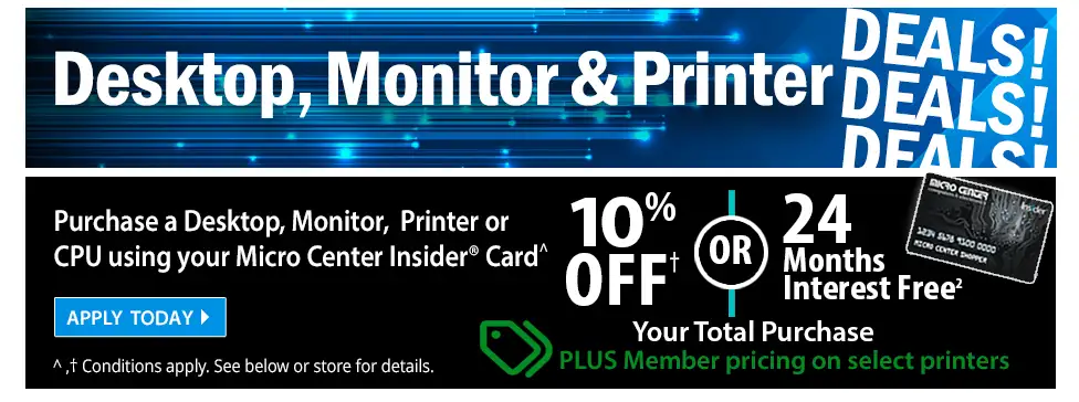 Desktop, Monitor, Printer and CPU Deals, Insider Card Special Event