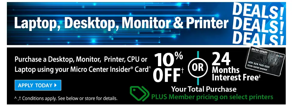 Laptop, Desktop, Monitor, and Printer Deals, Insider Card Special Event