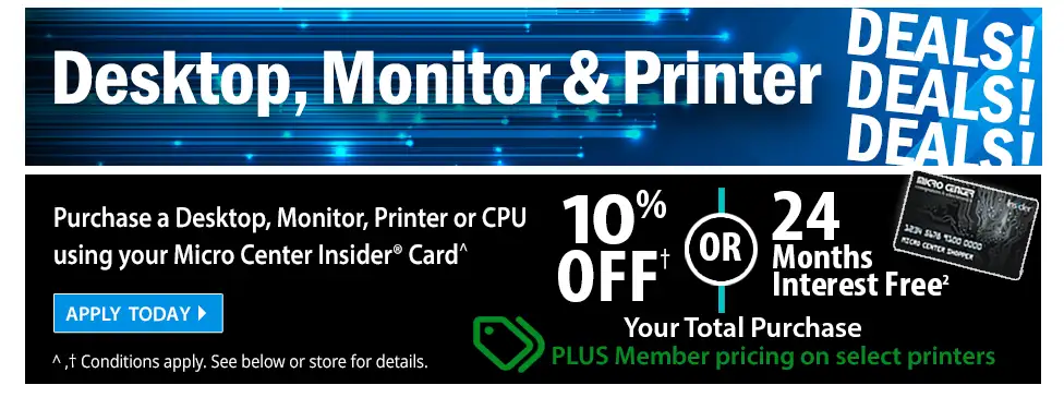 Desktop, Monitor, and Printer Deals, Insider Card Special Event