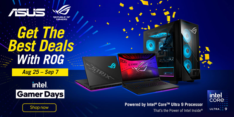 ASUS - Get the Deals with ROG. Aug 25-Sept 7. Intel Gamer Days.  Shop Now