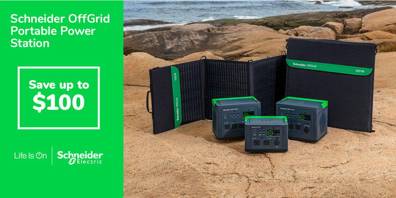 Schneider OffGrid Portable Power Station - Save up to $100