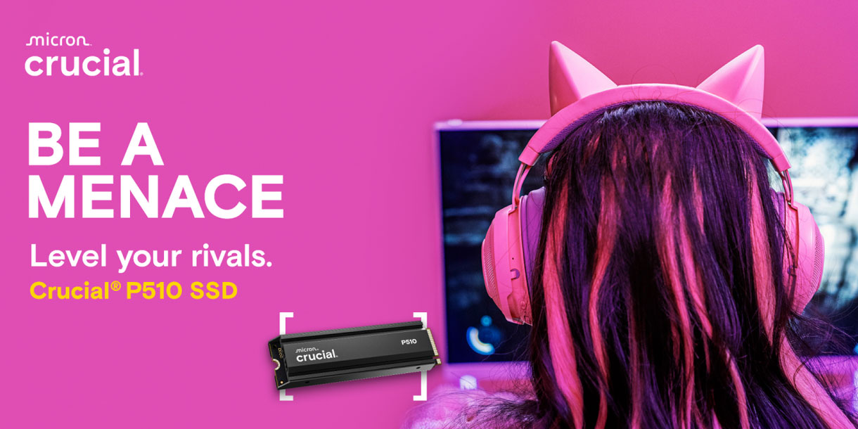Crucial - Be a menace - level your rivals. Crucial P510 SSD