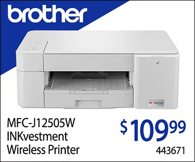 Brother MFC-J1205W INKvestment Tank Wireless Multi-Function Color Inkjet Printer - $109.99; 443671