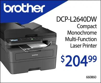 Brother DCP-L2640DW Compact Monochrome Multi-Function Laser Printer - $204.99; 660860