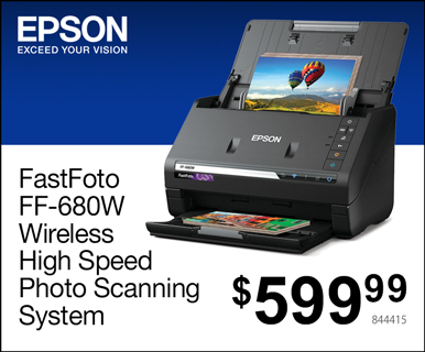 Epson FastFoto FF-680W Wireless High Speed Photo Scanning System - $599.99; SKU 844415
