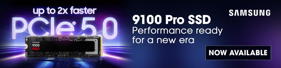 Samsung 9100 Pro SSD. Performance ready for a new era.
