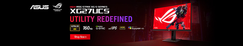 ASUS New ROG Strix XG S Series XG27UCS Utility Redefined. Shop Now