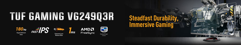 ASUS TUF Gaming VG249Q3R - Steadfast Durability, Immersive Gaming - Shop Now