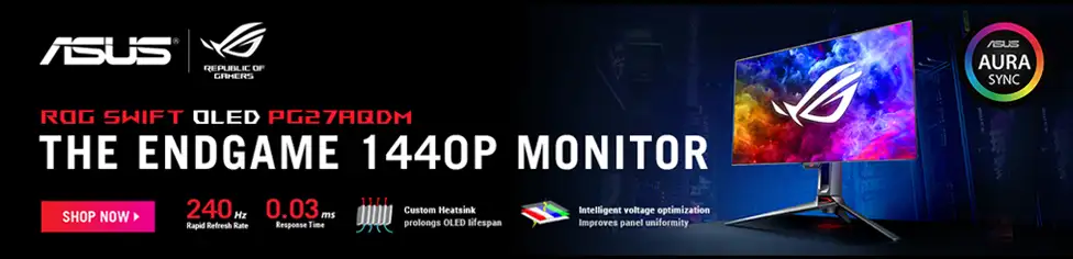 ASUS Swift PG27AQDM 27" 2K QHD (2560 x 1440) 240Hz Gaming Monitor