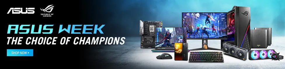 ASUS Week. The Choice of champions.