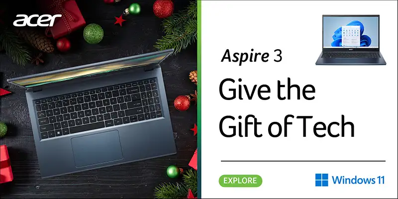 Acer Aspire 3 - Give the Gift of Tech - Explore