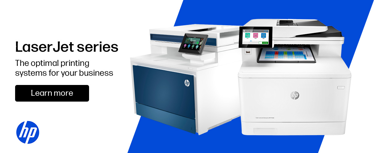 LaserJet series. The optimal printing systems for your business. Learn more.