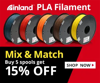 Inland PLA Filament - Mix and Match - Buy 5 spools get 15% Off - SHOP NOW