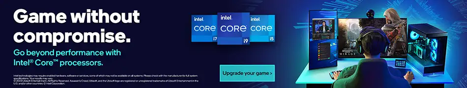Intel 14th Gen. Game without compromise. Go beyond performance with Intel Core processors - UPGRADE YOUR GAME