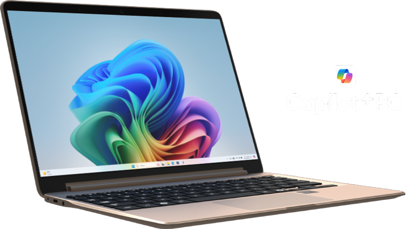 Laptop with Windows CoPilot logo