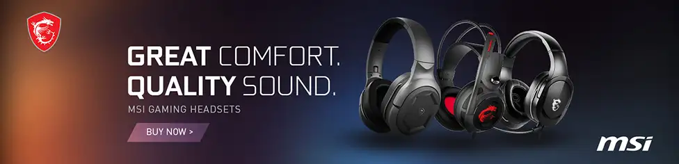 MSI Gaming Headsets. Great comfort. Quality sound. MSI gaming headsets