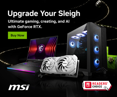 Upgrade Your Sleigh - Ultimate gaming, creating, and AI with GeForce RTX. Buy Now