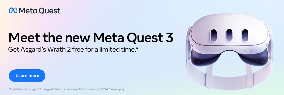Meet the new Meta Quest 3. Get Asgard's Wrath 2 free for a limited time. Learn More