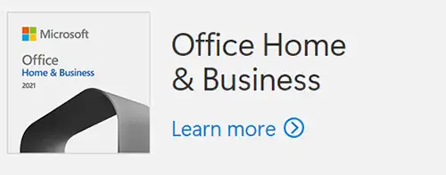 Office Home and Business - Learn more