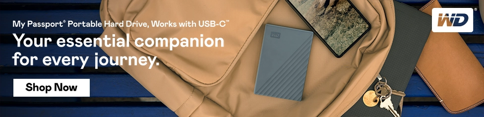 Western Digital - My Passport Portable Hard Drive. Works with USB-C. Your Essential Companion for every Journey - Shop Now