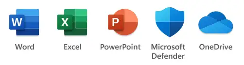 Word, Excel, PowerPoint, Microsoft, OneDrive