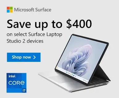 Save up to $400 on select Surface Laptop Studio 2 devices